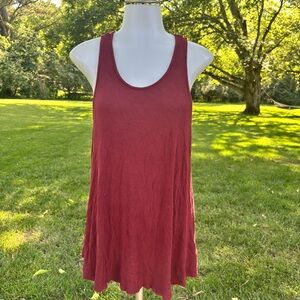 Mossimo Supply Co Maroon Sleeveless Tank Top